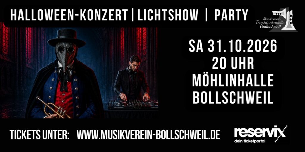 Flyer Halloween Konzert horizontal